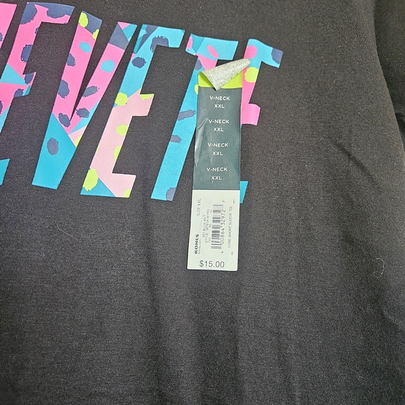 Black Graphic Tee with Colorful 'Muévete' Print - Picture 2 of 6